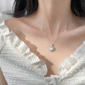 wholesale S925 Silver Nalan Fresh Sweet Ins Style Niche Design Exquisite Diamond-Inlaid Pearl Sun Necklace Y02107-0-0