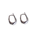 wholesale Sterling Silver Horse Hoop Earrings for Women Newest Trendy High-end Minimalist Unique Stud Earrings-0-4