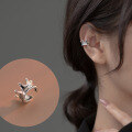 wholesale S925 silver retro Thai silver no-piercing crown text English ear clip women Korean-style earrings M01347-0-1