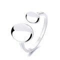 wholesale S925 Sterling Silver European and American Minimalist Ins Cross-Border Irregular Geometric Versatile Open Ring-0-4