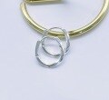 wholesale S925 Sterling Silver Trendy Minimalist Twist Circle Ear Clasp for Everyday Unisex Earrings-0-6