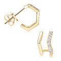 S925 Sterling Silver D-color Moissanite Bow Earrings-0-8