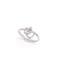 wholesale S925 Sterling Silver Korean Fashion Love Ring for Women, Small Batch Design, High-End Sense, Adjustable Open Ring-0-4