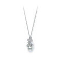 wholesale Metal material: 925 silver gold-plated Falling chain high carbon diamond imperial high pearl seagull gray four-leaf clover versatile women's necklace-0-0