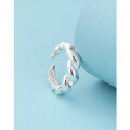 wholesale 925 Sterling Silver Twist Ring Women's Ins Style Small Design, Individual Fashion Adjustable Ring High-End Sense Index Finger Ring-0-3