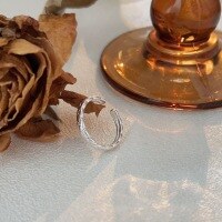 wholesale S925 Sterling Silver Butterfly Ring for Women, Small and Fresh, Exquisite Checkered Open-End Adjustable Ring with a Premium Feel-Sterling Silver-Diamond