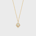 wholesale S925 silver-plated 14K gold Australian opal necklace with a fashionable and minimalist snowflake design-0-4