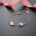 wholesale Fashion rose gold jewelry accessories Korean S925 silver zirconia catfish-shaped elegant bracelet for women-0-0