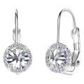 wholesale S925 Sterling Silver Personality Fashion French Moissanite Earrings for Women, High-End Design Sense Ear Accessories, Elegant and Light Luxury Ear Clips-0-4