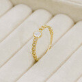 wholesale 9K Gold Lace-style Hollow-out Blue Moonstone Ring for Women, New Elegant Goddess Piece-0-2