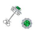 wholesale S925 Sterling Silver Vintage Hip Hop Emerald Stud Earrings for Women, High-End Design Ear Wholesale-0-4