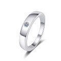 wholesale PT950 Gold Plated 925 Sterling Silver Adjustable Couple Rings with 10-Point Moissanite Unisex Bands for Wholesale-0-4
