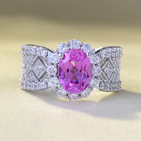 wholesale S925 Sterling Silver New Geometric Oval Electroplated Ring for Women Cross-Border Exclusive Supply One-Piece Drop Shipping-R934>No.5