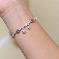 wholesale S925 Sterling Silver Bamboo Knot Bell Bracelet for Women, Minimalist Niche Design, Gift for Girlfriend or Best Friend, Hand Jewelry-0-2