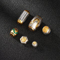 wholesale Metal S925 Silver Ancient Gold Thai Silver Antique DIY Accessories Tiger Tooth Dzi Bead Old Barrel Bead Spacer Beads Loose Beads Bracelet Ornaments-0-2