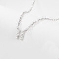 wholesale 925 Sterling Silver 26 Letter Necklace Light Luxury High-End Sense Pendant Necklace with Diamond-Encrusted Letters for Women Cross-Border E-Commerce Jewelry-0-13