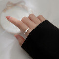 wholesale 925 Sterling Silver Women's Ring Korean Bow Knot Small Fresh Summer Simple Hand Jewelry J9166-0-3