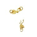 wholesale S925 Silver Gold Plated 24K Phoenix S-Clasp Extension Chain Pearl Fish Clasp DIY Accessories-0-3