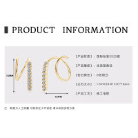 Sterling Silver Exaggerated European Cross-border Earrings with Moissanite Stars [Clearance Free Shipping]-Style Z [Clearance Sale - Free Shipping] Gold  925 Silver