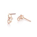 wholesale 18K Rose Gold Plated Diamond Women's Earrings, 14K White Gold Earrings, 9K Gold Moissanite Earrings-0-4