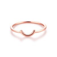 wholesale 14K yellow gold, 18K rose gold, 9K white gold au750 plain gold ring, ring band, gold jewelry for women-9K White Gold 13#