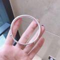 wholesale 999 Silver Solid Push-Pull Matte Vintage Craft Handmade Bracelet for Women, Duan Yin TikTok Viral Bangle-0-3