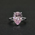 wholesale Metal material: 925 silver, 45ct yellow high-carbon diamond, pear-shaped 10*14 engagement ring, hot sale in Europe and America by ShiPei Jewelry-0-5