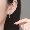 S925 Sterling Silver Moissanite Earrings, Luxury Fringe Design Wholesale-0-2