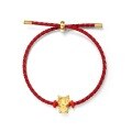 wholesale 925 silver gold-plated trendy New Chinese-style Guochao Feng five-blessing dragon bracelet with lucky bag red rope for wholesale-0-8