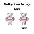 wholesale 925 Silver Cute Animal Pure Silver Stud Earrings Element Simple Minimalist Light Luxury Style Non-removable Earrings-0-33