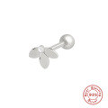 wholesale S925 Sterling Silver Mini Diamond-Studded Threaded Ear Cartilage Stud Piercing Earring, Popular in Europe and America, Stylish INS Fashion-0-6