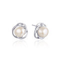 wholesale 925 Sterling Silver Pearl Earrings New Ear Studs Light Luxury High-End Freshwater Pearl Earrings for Women Mother's Style-0-4