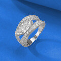wholesale S925 silver jewelry, 6*12mm marquise white simulated diamond ring, cross-border for AliExpress-0-2