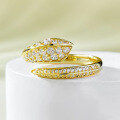 wholesale S925 Silver European and American New Ins Minimalist Style Snake-shaped Open Adjustable Ring for Foreign Trade Live Shipping-0-2