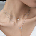 wholesale 925 Sterling Silver Natural Freshwater Pearl Mantou Pendant Ins Style Choker Necklace for Women-0-0