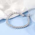 wholesale S925 Sterling Silver 4mm Single Row Full Zircon Tennis Bracelet for Men and Women Cross-border-0-3