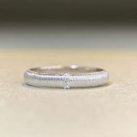 wholesale 925 Sterling Silver Brushed Ring Women's Handmade Brushed Wide and Narrow Version Plated with 18K Gold Wholesale-Silver-CBJZ470 No. 5