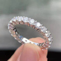 wholesale S925 Silver New Style Women's 3mm Full Diamond Ring,Ins Fashion for Gift Giving-0-1