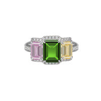 wholesale S925 Sterling Silver Ring with Ice-Cut High Carbon Diamond, Ins Light Luxury Premium Proposal Engagement Ring-Style 5 (5g)  Size 8