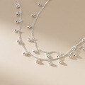 wholesale 990 Sterling Silver Fresh and Sweet Ins Style Niche Design Exquisite Beaded Fringe Bracelet Anklet S7720-0-4