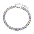 wholesale S925 Sterling Silver European and American INS New Women's Bracelet Dopamine Colorful Zircon High-End Fashion Versatile Series Jewelry-0-11
