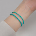 wholesale S925 silver synthetic turquoise bracelet, fashionable and elegant lady retro accessory for women S5132-0-3