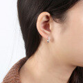 wholesale S925 Sterling Silver U-Shaped Zircon Stud Earrings, Simple and Versatile, Direct Factory Wholesale-0-2