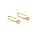 wholesale S925 Sterling Silver Korean Version Ins Minimalist Zircon U-Shape Earrings with a Niche Design Aesthetic-0-6