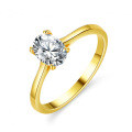 14K Gold Plated S925 Silver Moissanite Oval Women's Ring Factory Live-0-4