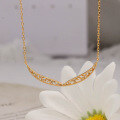 wholesale S925 Silver Plated 14K Gold Japanese Retro Light Luxury Hollow-Out Wing Necklace-0-0