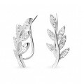 wholesale S925 Sterling Silver Marquise Cut Leaf-Shaped Zircon Ear Hook Ins Luxury Cross-Border Earrings-0-12
