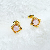 wholesale 925 Silver Minimalist Versatile Diamond Twist Amethyst Stud Earrings, Mysterious and Sophisticated-Twisted Amethyst Earrings 925 Silver