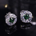wholesale 925 Sterling Silver Simple Diamond Stud Earrings for Women, Wholesale 925 Sterling Silver Jewelry-0-3