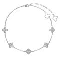 wholesale S925 Sterling Silver INS Style New Anklet for Women with Advanced Four-Leaf Clover and Butterfly Design, Luxuriously Fashionable-0-7